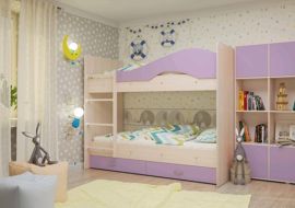 Кровать 2-х ярусная Мая без ящиков (800*1900) | фото